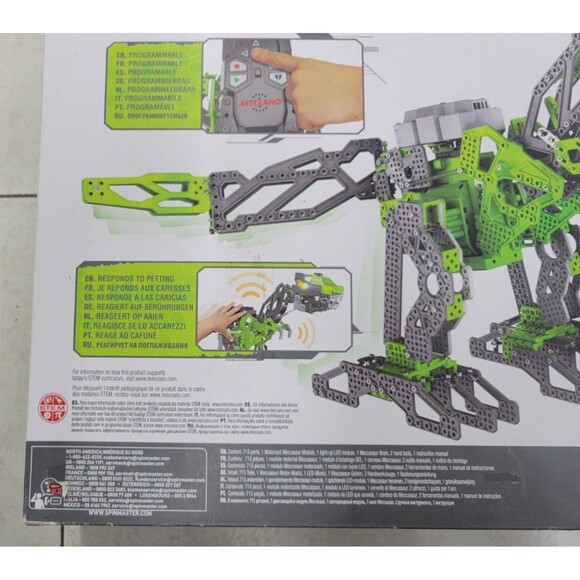 Meccano Tech Meccasaur Programmable Robotic T-Rex Dinosaur Building Kit - Picture 8 of 10